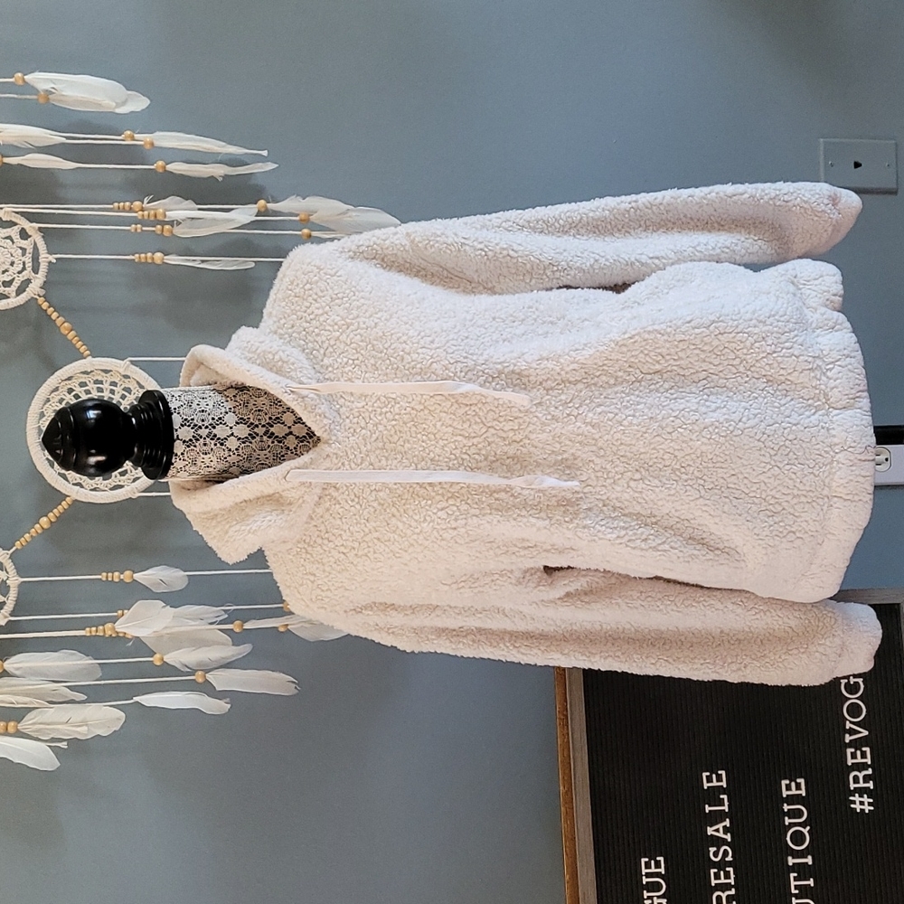 Universal Thread Off-White Fleece Hoodie - Picture 3 of 4